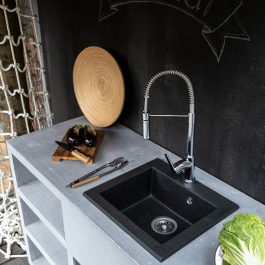 Смеситель для кухни Paini Le Mans гибкий излив 90CR557LLPE2SKM