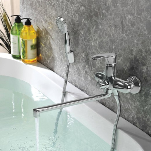 Смеситель для ванны Paini Palermo с длинным изливом без аксессуара PACR119KM