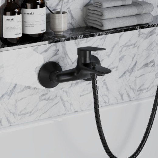 Смеситель для ванны Paini Laguna, черный LAYO111