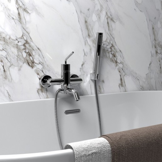 Смеситель для ванны Paini Pixel с аксессуаром 81CR100NEWKM