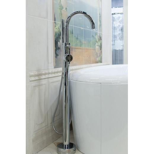 Смеситель напольный Paini Cox для ванны поворотный излив 78CR136LM