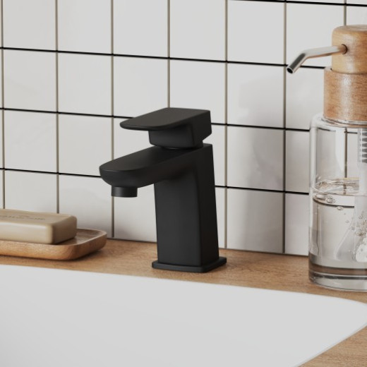 Смеситель для раковины Paini Nove без донного клапана, черный 09YO205