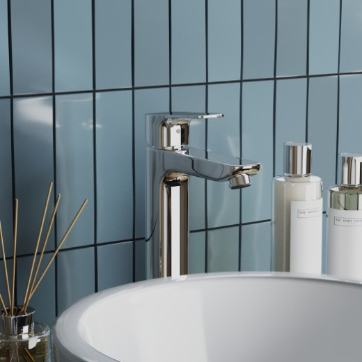 Смеситель для раковины Paini Viva Style без донного клапана, высокий, хром P4CR205LL