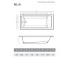 Ванна акриловая Relisan BELLA 170х80