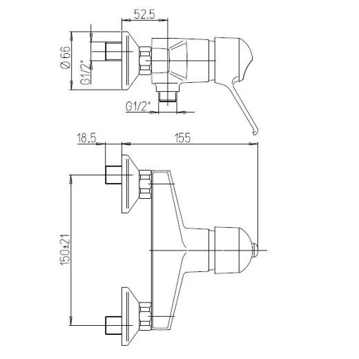 Смеситель для душа Paini Creta