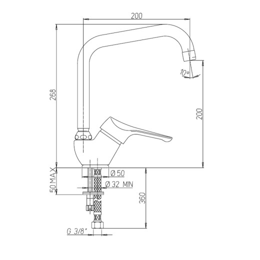 Смеситель для кухни Paini Dilos
