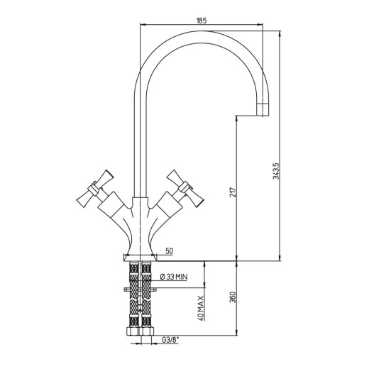 Смеситель для кухни Paini Elix