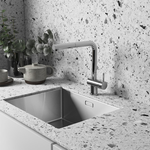 Смеситель для кухни Paini Cucina выдвижной излив