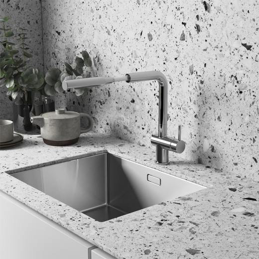 Смеситель для кухни Paini Cucina выдвижной излив