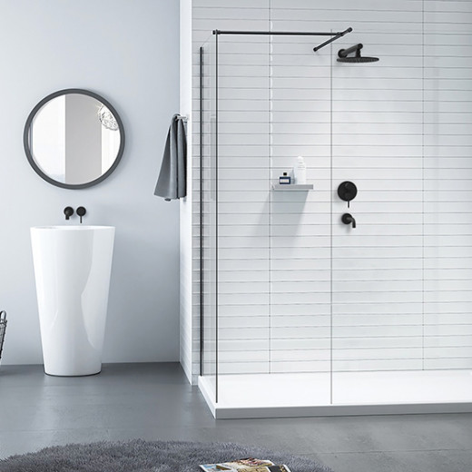 Смеситель для ванны Paini Cox встраиваемый, черный матовый PVD