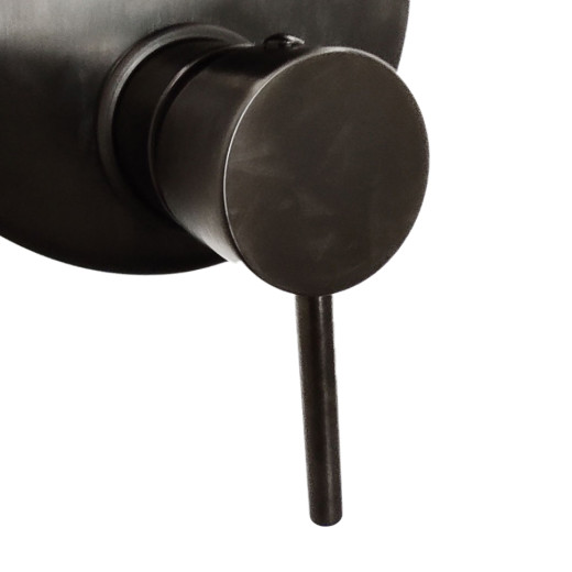 Смеситель для ванны Paini Cox встраиваемый, черный матовый PVD