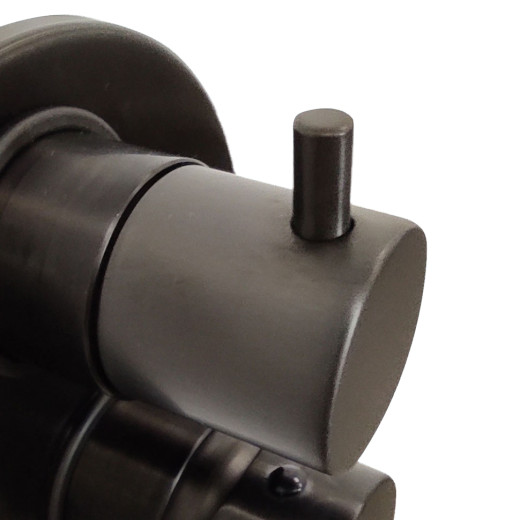 Смеситель для ванны Paini Cox встраиваемый, черный матовый PVD