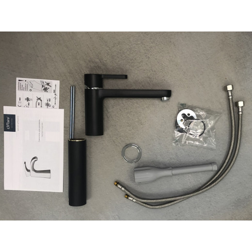 Смеситель для раковины Paini Arena высокий, черный