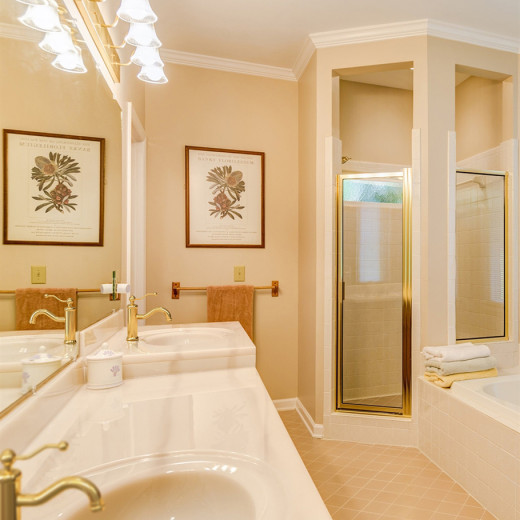 Смеситель для раковины Paini Duomo с донным клапаном, золото PVD