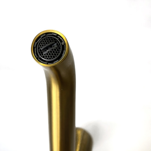 Смеситель для раковины Paini Cox Grip, матовое золото