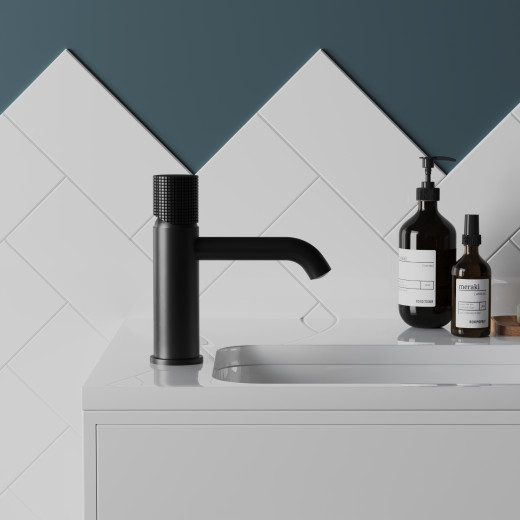 Смеситель для раковины Paini Cox Grip, черный матовый