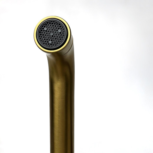 Смеситель для раковины Paini Cox Grip встраиваемый, матовое золото