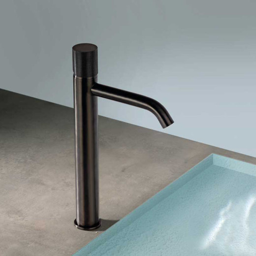 Смеситель для раковины Paini Cox Grip высокий, черный матовый
