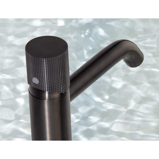 Смеситель для раковины Paini Cox Grip высокий, черный матовый