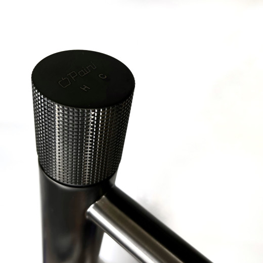 Смеситель для раковины Paini Cox Grip высокий, черный матовый