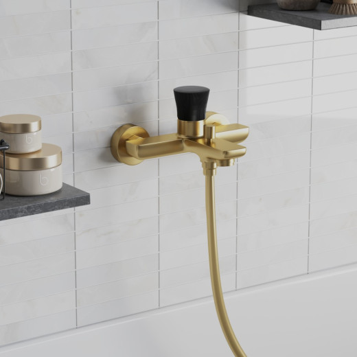 Смеситель для ванны PAINI Domus без аксессуаров, матовое золото PVD