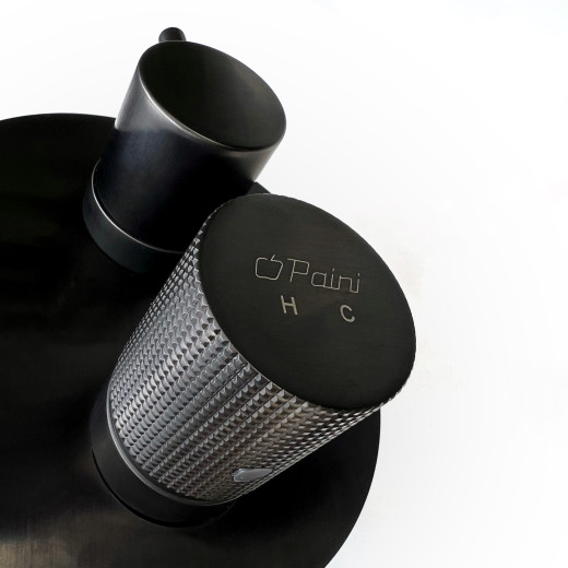 Смеситель для ванны Paini Cox Grip встраиваемый, черный матовый