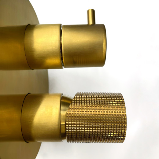 Смеситель для ванны Paini Cox Grip встраиваемый, матовое золото