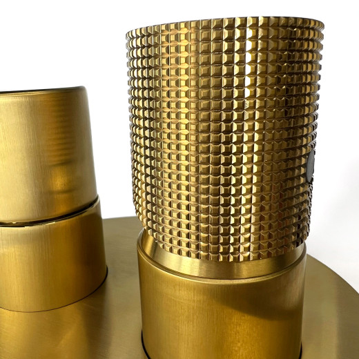 Смеситель для ванны Paini Cox Grip встраиваемый, матовое золото