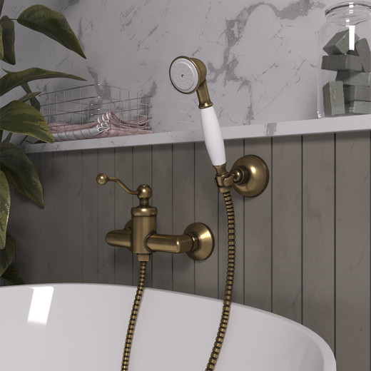 Смеситель для душа Paini Duomo, старая бронза