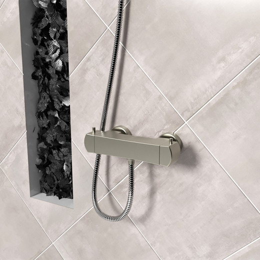 Смеситель для душа Paini Lady с термостатом, никель PVD