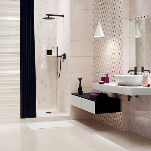 Смеситель для душа Paini Nove встраиваемый c дивертором, чёрный