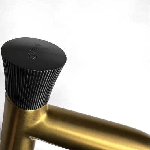 Смеситель для раковины Domus без донного клапана, матовое золото PVD