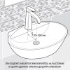 Смеситель для раковины Domus без донного клапана, матовое золото PVD