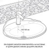 Смеситель для раковины Domus без донного клапана, матовое золото PVD