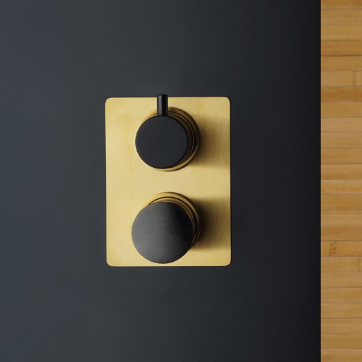 Domus Смеситель для ванны встраиваемый, матовое золото PVD