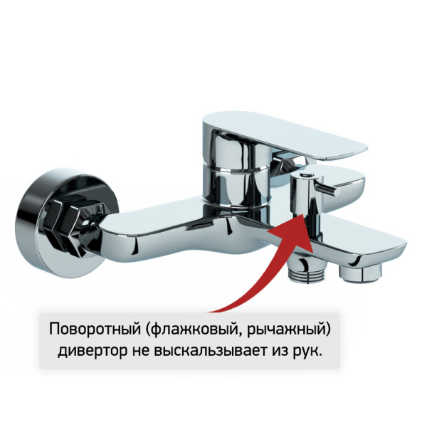 Смеситель для ванны Paini Garda без аксессуара