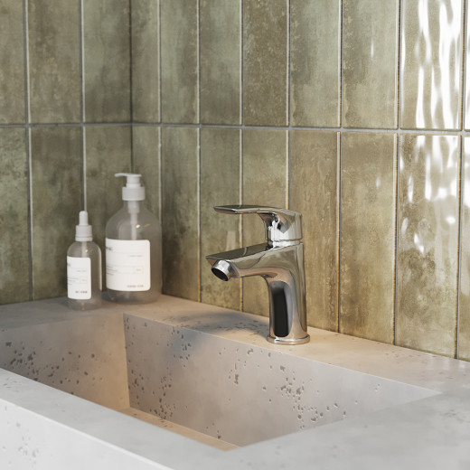 Смеситель для раковины PAINI Atomix без донного клапана, хром