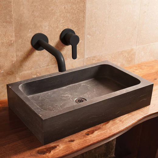 Смеситель для раковиныны PAINI Arena, встраиваемый, черный