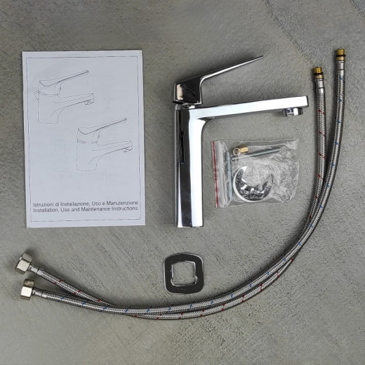 Смеситель для раковины Paini Bari без донного клапана