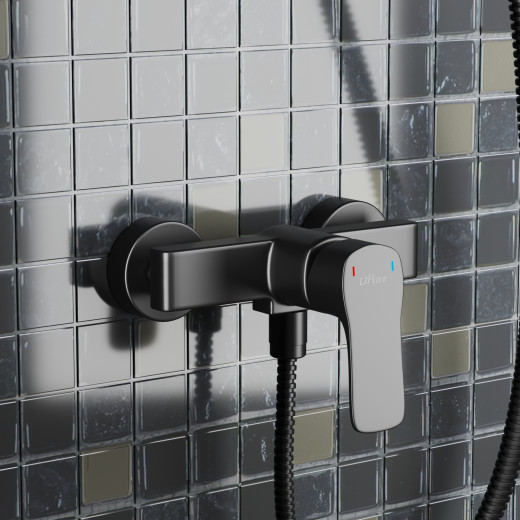 Смеситель для душа Paini Viva Style без аксессуара, черный