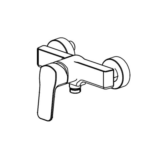 Смеситель для душа Paini Viva Style без аксессуара, черный