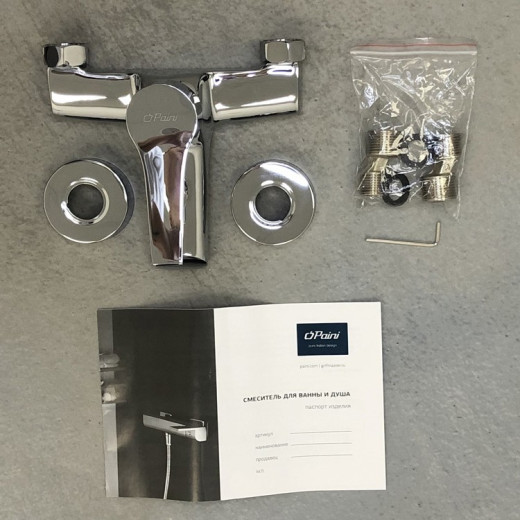 Смеситель для ванны PAINI Messina без аксессуаров, хром
