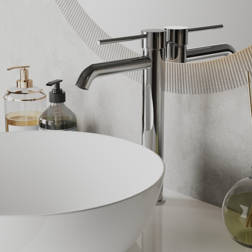 Смеситель для раковины PAINI Cox, удлиненный излив, высокий, хром