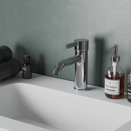 Смеситель для раковины Paini Brera без донного клапана, хром