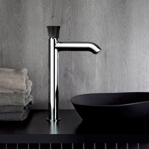 Смеситель для раковины Paini Domus без донного клапана высокий, хром