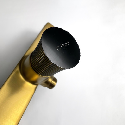Смеситель для душа Paini Domus, матовое золото PVD