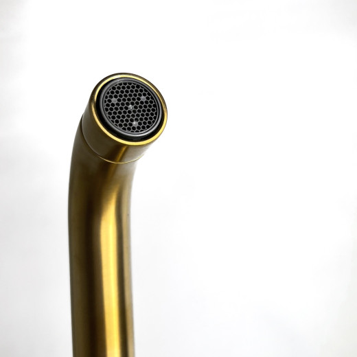 Смеситель для раковины Paini Brera встраиваемый, матовое золото PVD