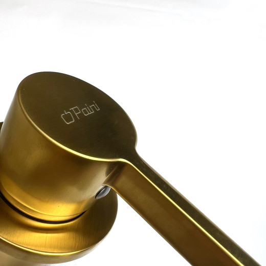 Смеситель для раковины Paini Brera встраиваемый, матовое золото PVD