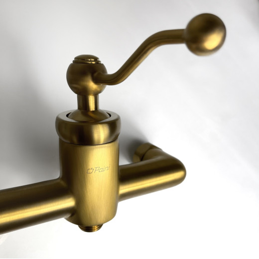 Смеситель для душа PAINI Duomo без аксессуаров, матовое золото PVD