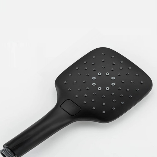Turia Чёрный матовый. Душевая система со смесителем SDI-1808